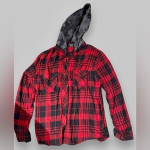 Women’s Empyre hooded flannel Size L